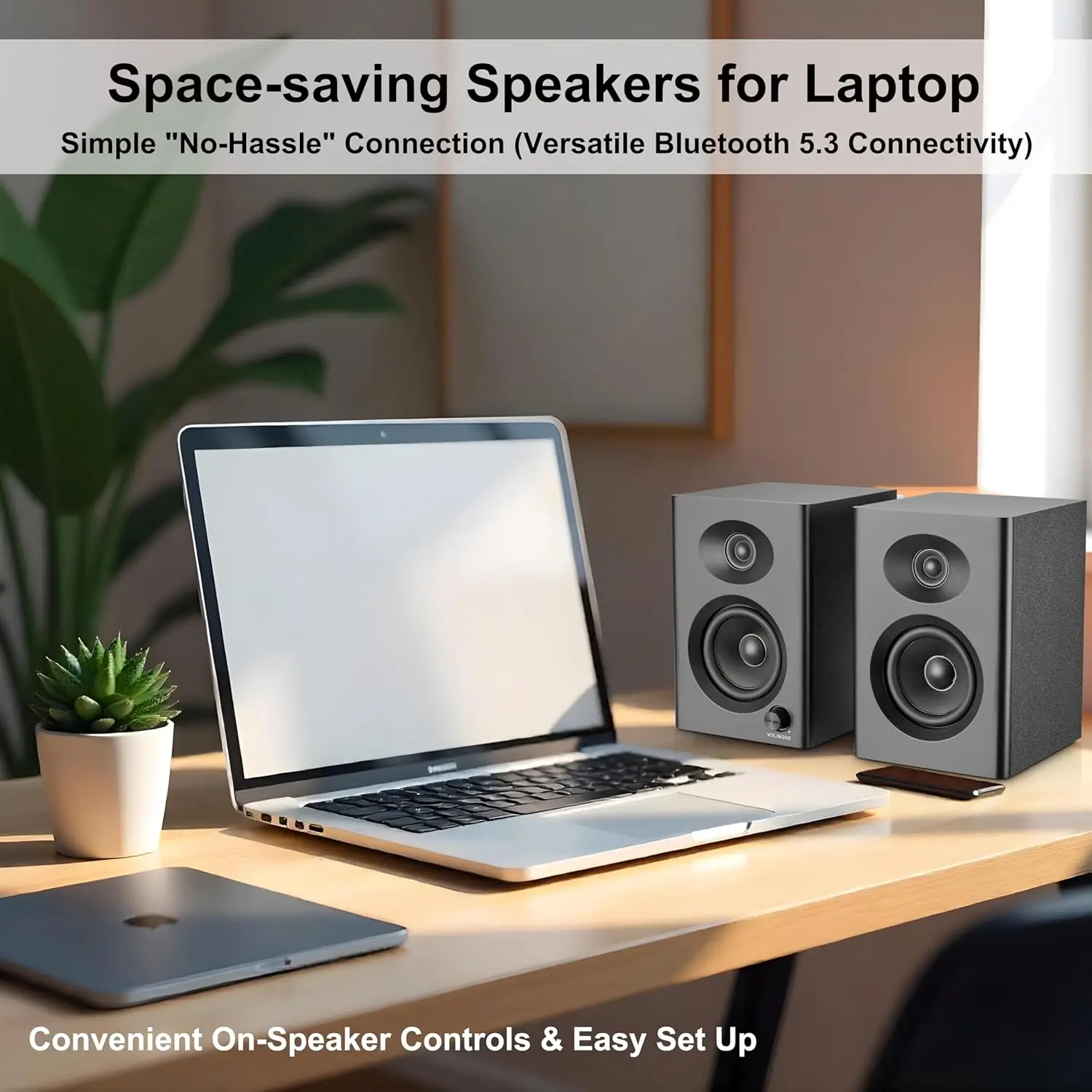 High-Output Stereo Desktop Speakers 5