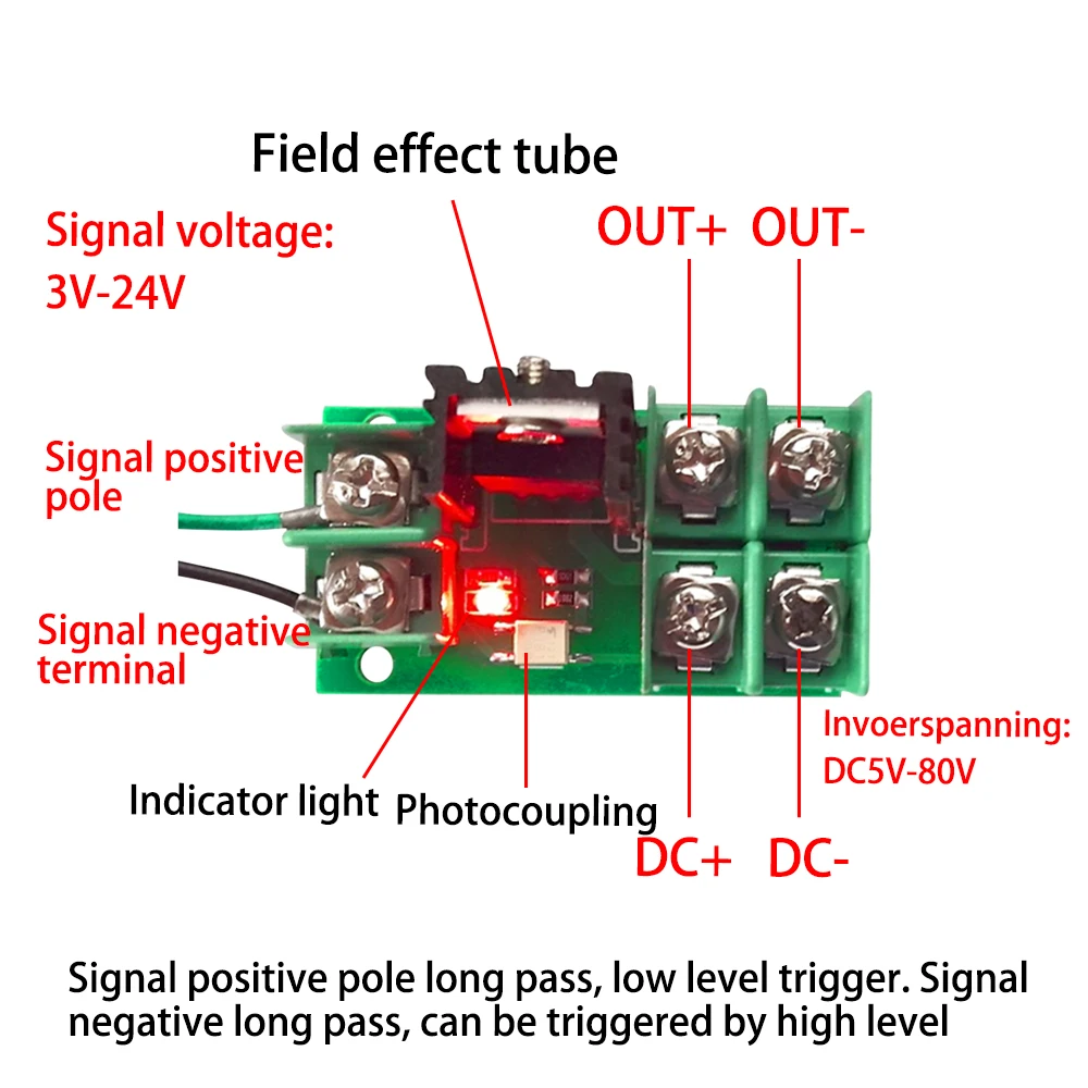 Optocoupler Isolation Electronic Pulse Trigger Switch Control Panel MOS FET Field Effect Module Driver for LED Motor Pump