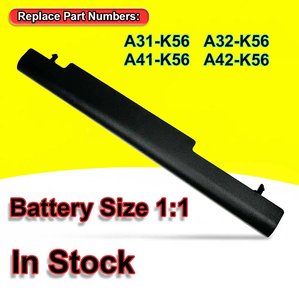 NEW A41-K56 Laptop Battery For Asus A56 A46 K56 K56C K56CA K56CM K46 K46C K46CA K46CM S56 S46C A31-K56 A32-K56 A42-K56 44WH