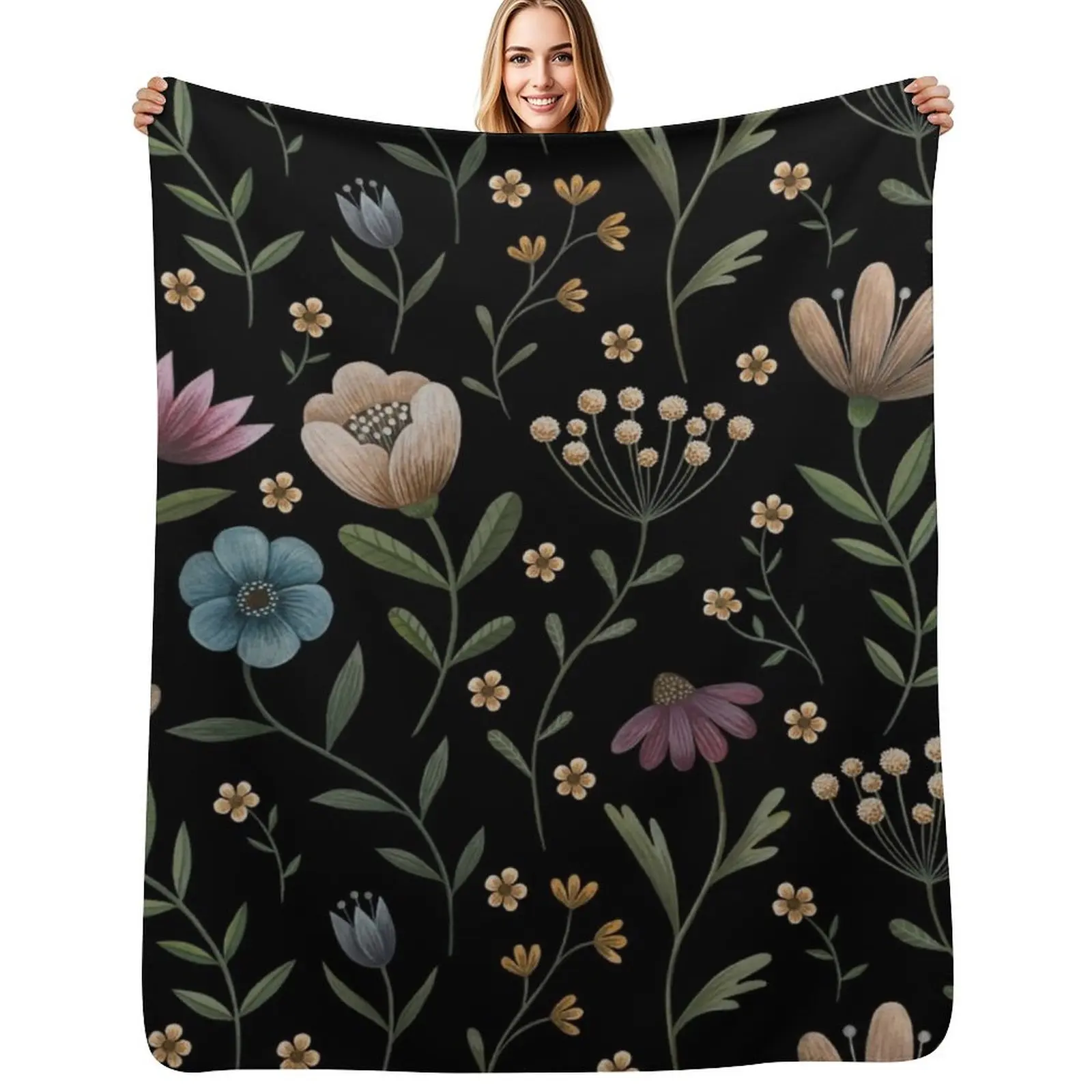 Secret garden Throw Blanket Summer Cool Breathable Blanket for Sleeping