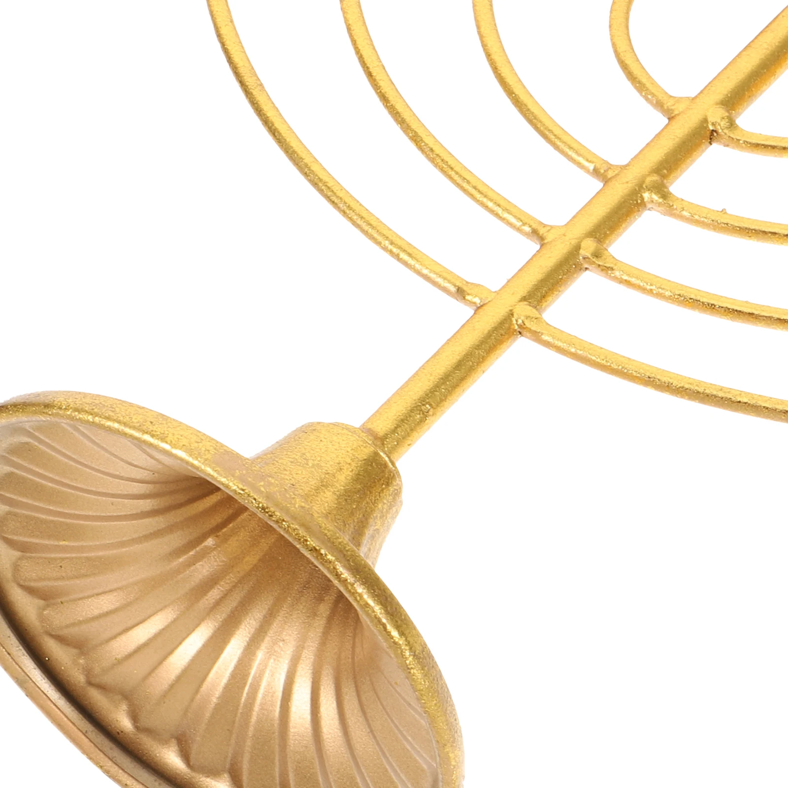 

Jewish 9-Arm Holder Metal Hanukkah Candlestick Vintage Candelabrum Decorative Candlestick Ornament Desktop Holder Party