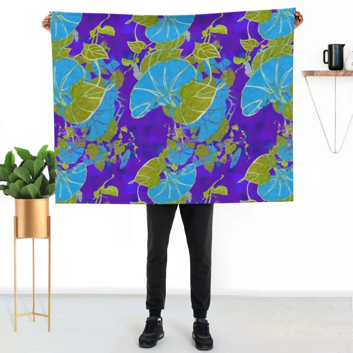 Morning Glories RB Throw Blanket Bed covers Moving Picnic Hair Designers Fashion Sofas Blankets