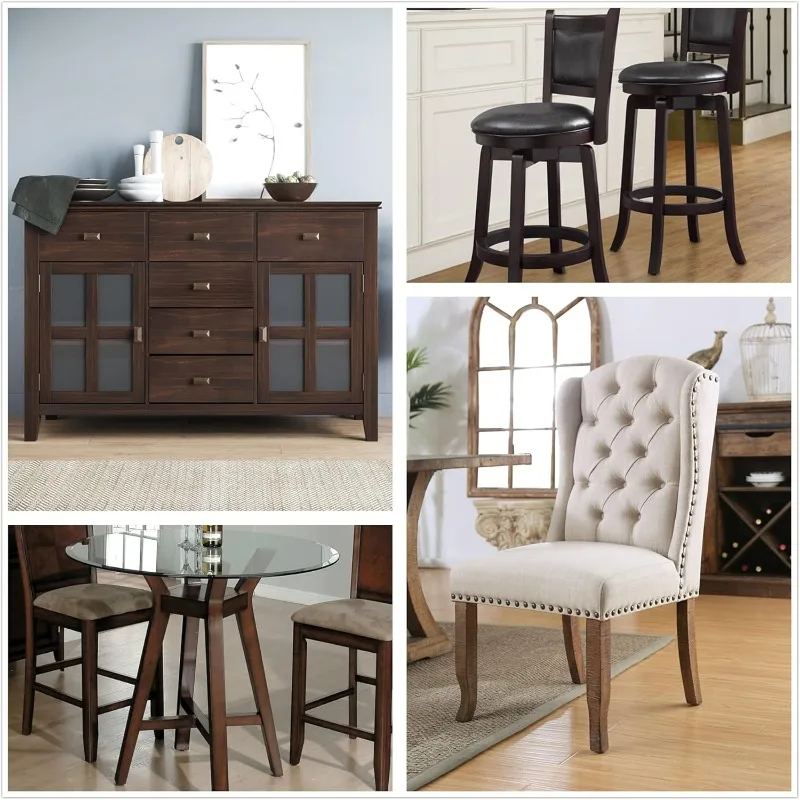 Pieds de nivellement de meubles filetés 5/16-18, 8 pièces, coussinets à visser pour Table en bois, chaise, tabouret de Bar, patins avec insert