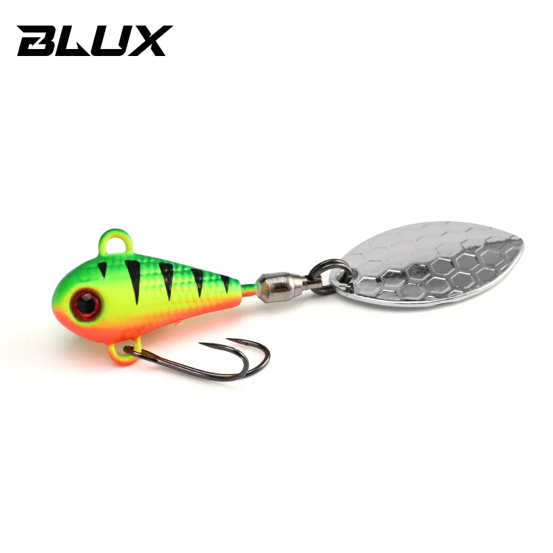 BLUX SPINTAIL Angelköder 4,5 g 7 g 11 g Mag Tail Spinner Shad Metall Vib Casting Shore Jig Bait Kupferklinge Löffel Süßwasserbarsch