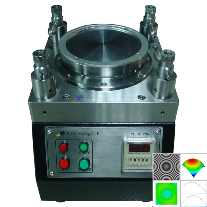 Wirenet easy use stable square pressure fiber optic polisher patch cord making machinecustom