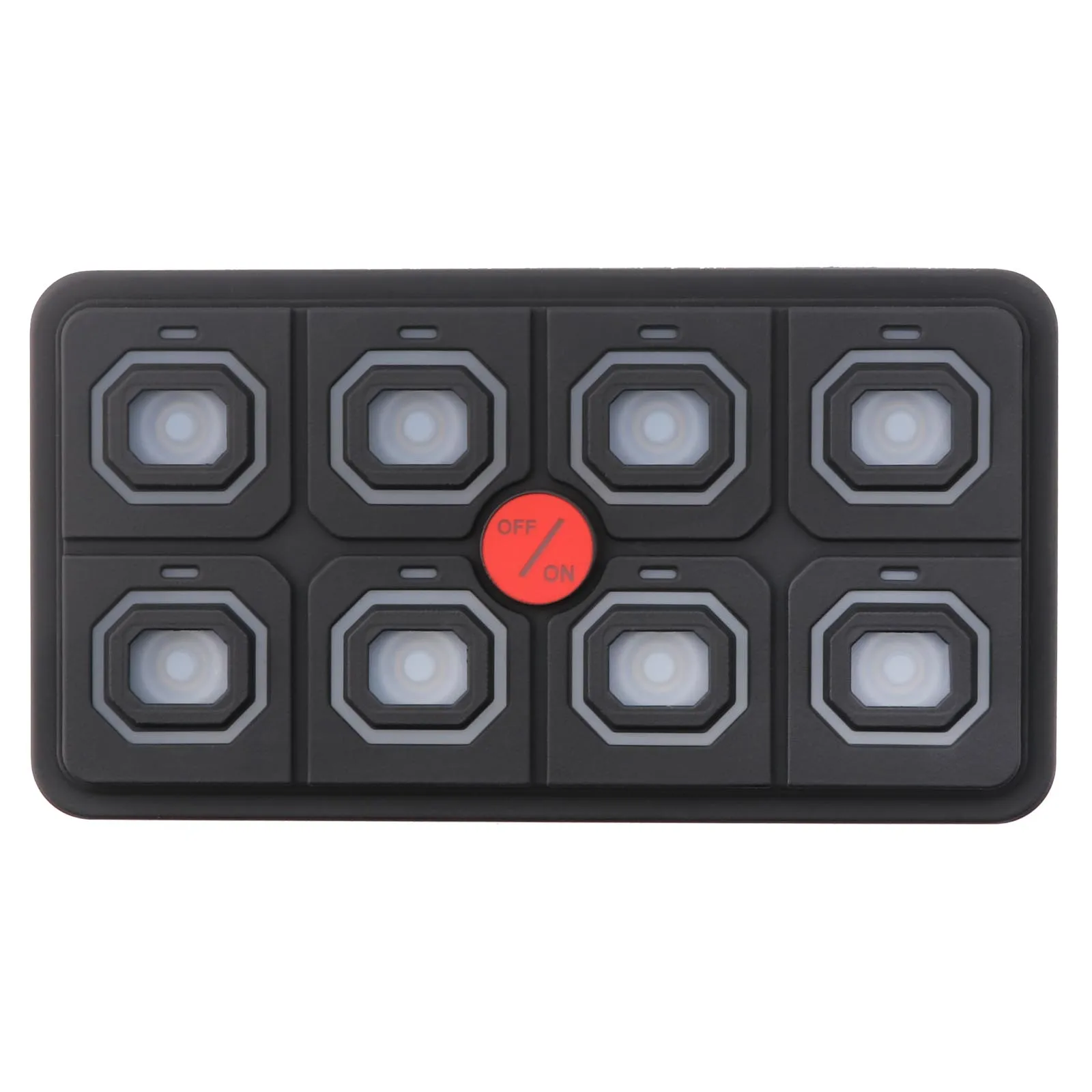 IP68 8-Gang Waterproof Switch Panel With 7 Backlight Multifunctional New Condition For Trucks RVs Modified Cars Yachts