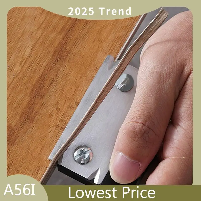 

A56I Top Edge Trimmer Wood Chamfering Fillet Scraper Board Deburring Tool Trimming Woodworking Edge Planer Edge Edger