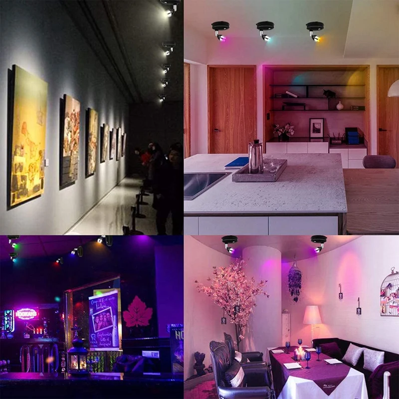 Hot Wireless Spotlight Battery Operated Accent Lights,Dimmable LED Spotlights With Remote Rotatable Wall Light (2 Pack)