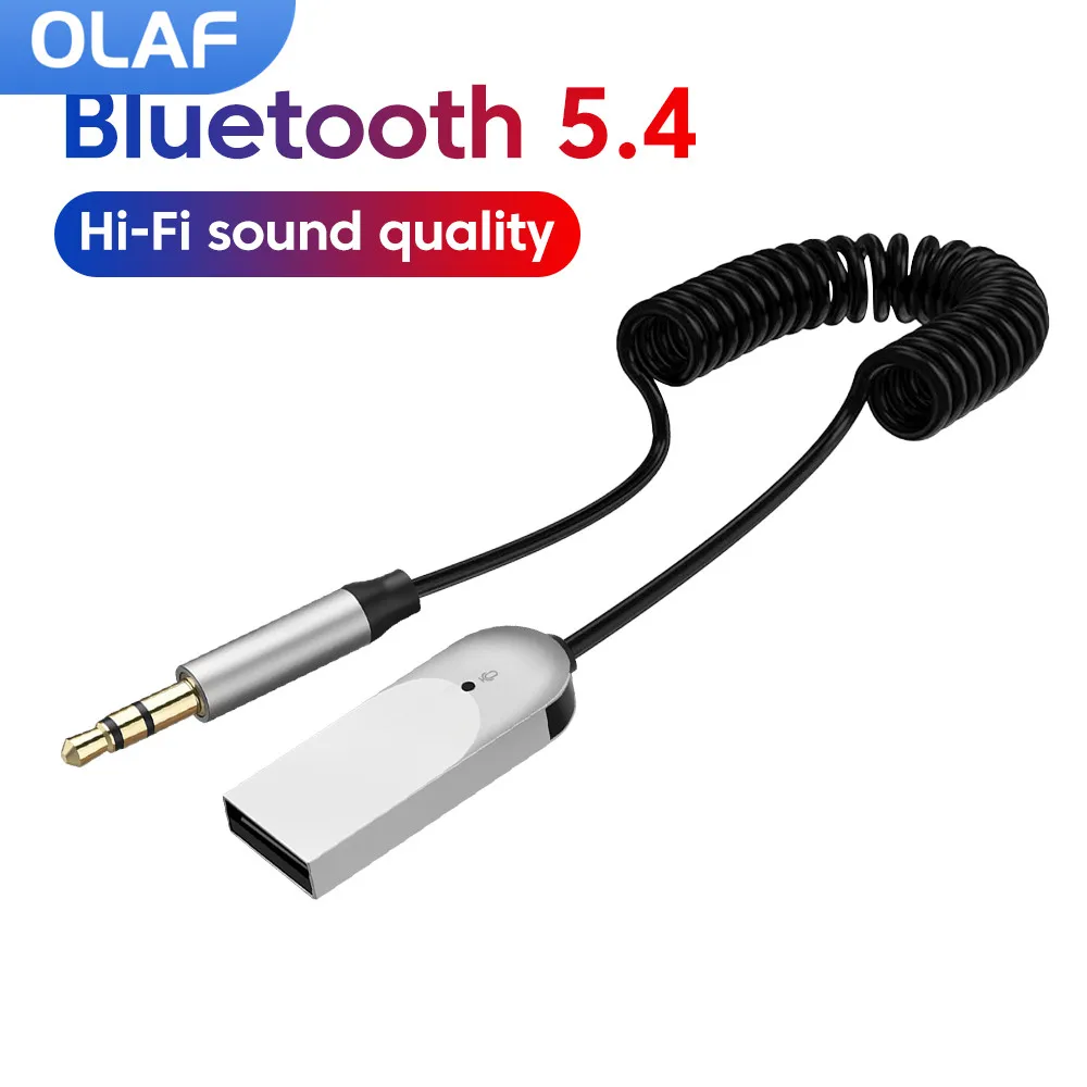 USB بلوتوث 5.4 استقبال Aux بلوتوث محول للسيارة 3.5 مللي متر جاك المتكلم السيارات Handfree سيارة الصوت جهاز إرسال للموسيقى