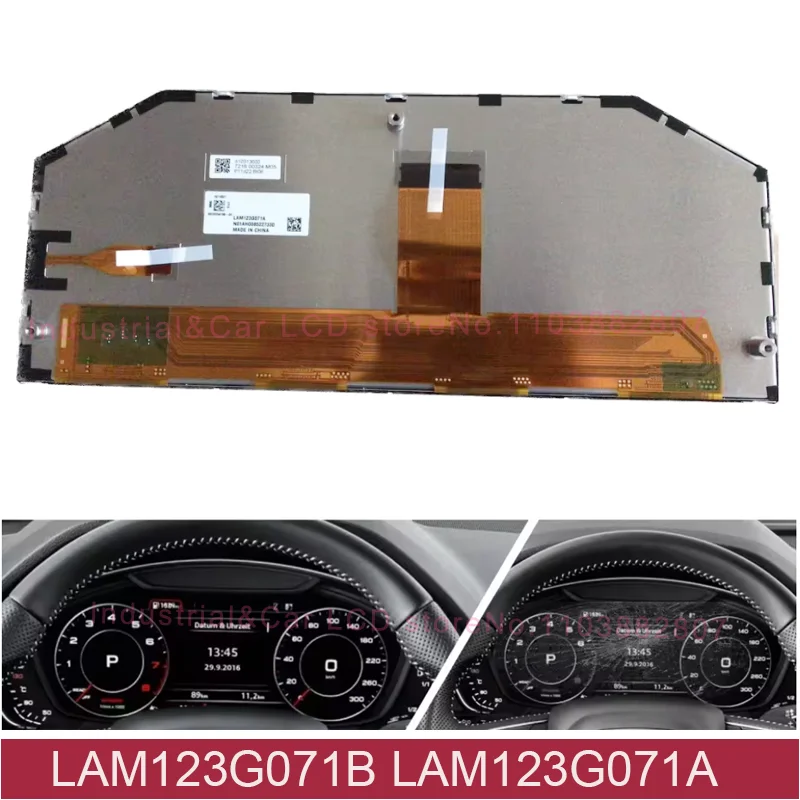 

LAM123G071B LAM123G071A LAM123G071 12.3 Inch LCD Display Screen For AudiA6L 2017-2020 Instrument Cluster Dashboard LCD Matrix