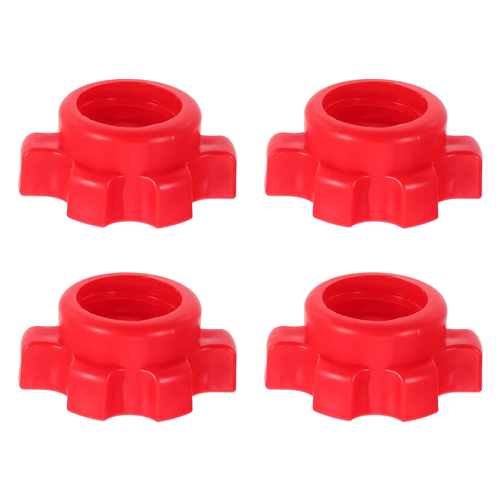 Picture 4: 4 Pcs Plastic Nut Dumbbell Bar Fixing Screw Barbell Safety Lock Fitness Equipment Hardware Dumbbell Bar fasterner for Home Gym