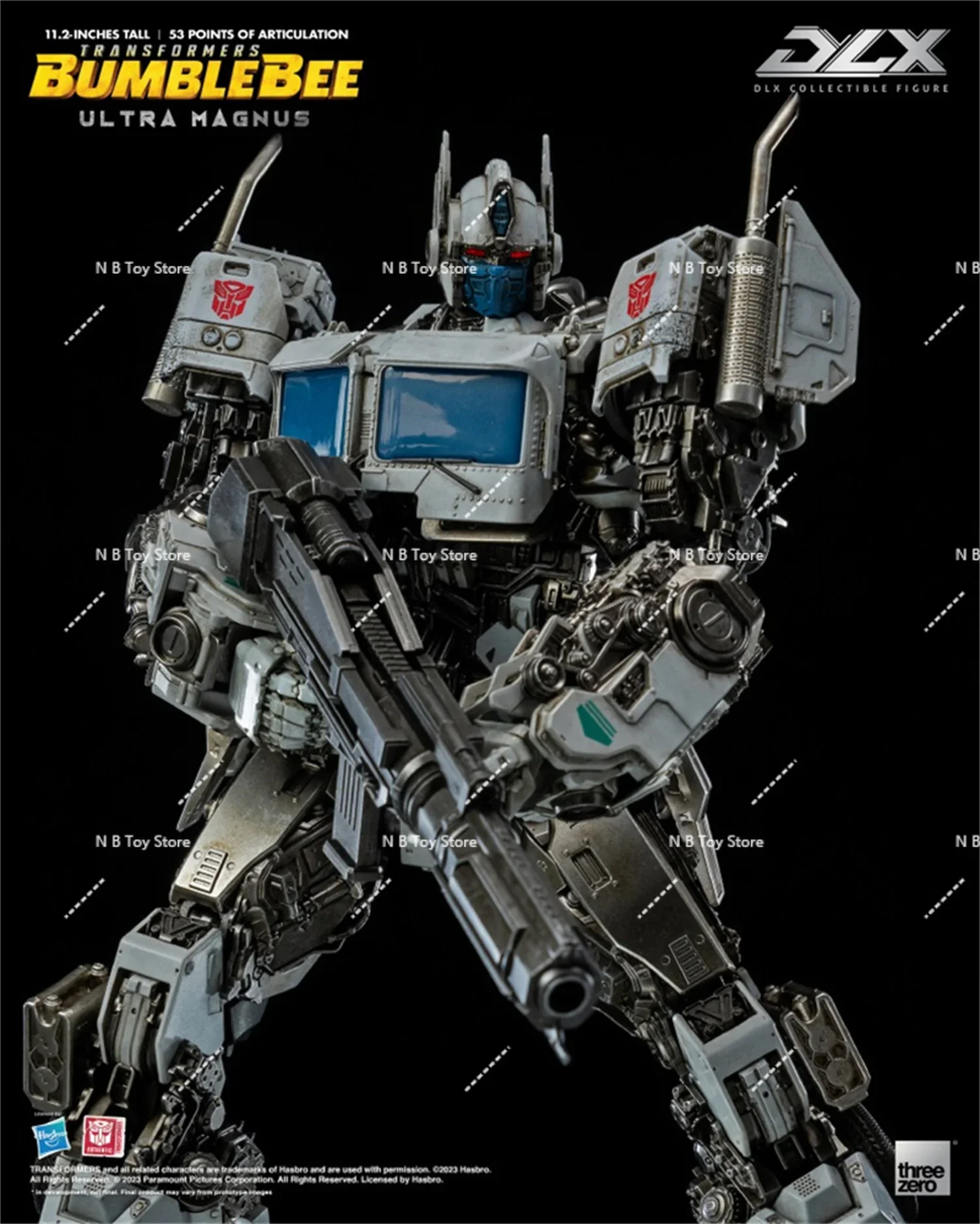 Original ThreeZero 3A G1 MDLX Transformation DLX Ultra Magnus OP Prime 53 Points d'articulation figurine d'action de haute qualité
