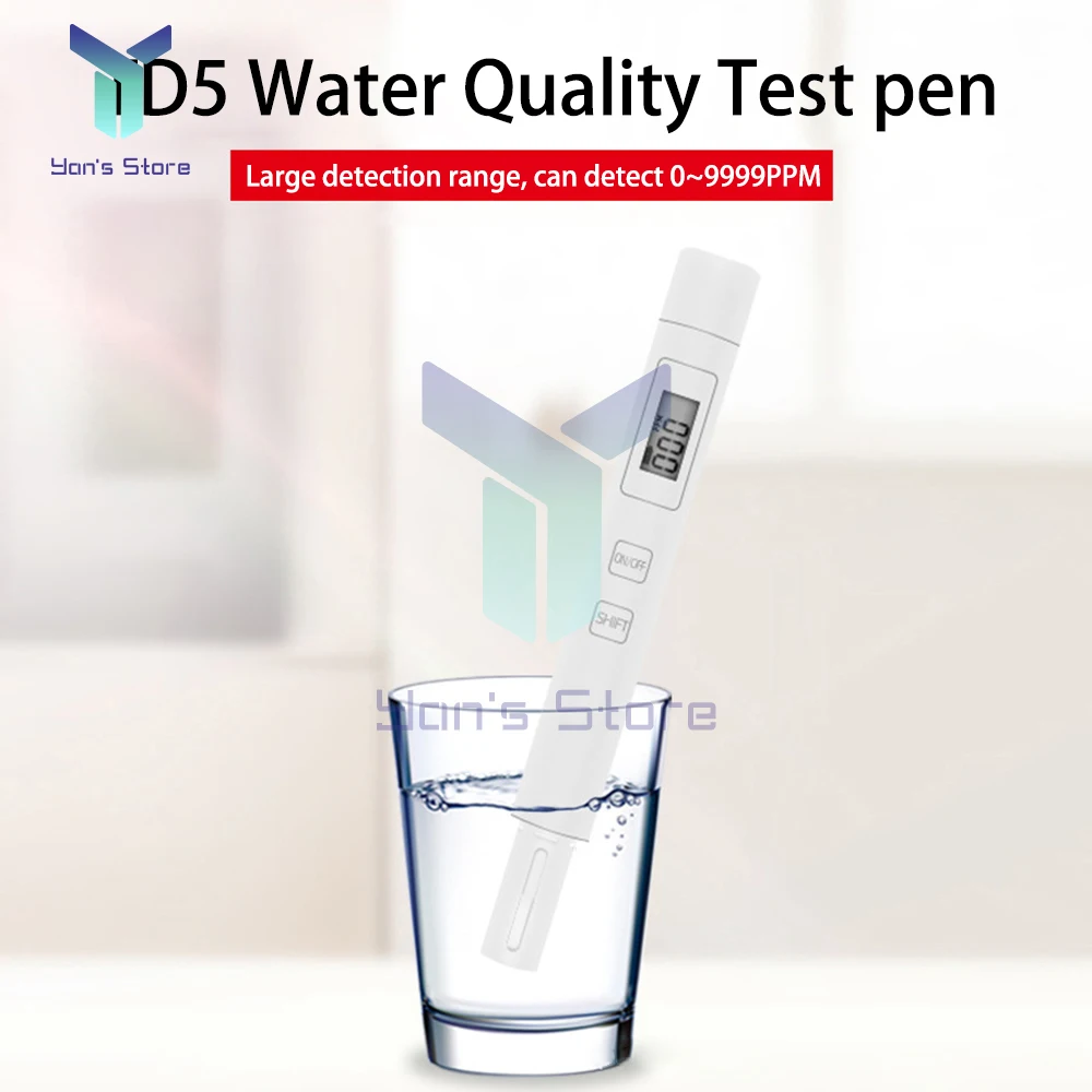 TDS Meter Water Tester Quality Purity Portable Detection EC Test Smart Meter Digital Water Quality Rapid Analyzer