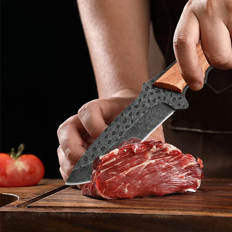 Boning Butcher Knife Hand Forge Blade Kitchen Knives Cleaver Meat Fish Fruit Vegetable Utility Knife Chef Slicing Cooking Tools