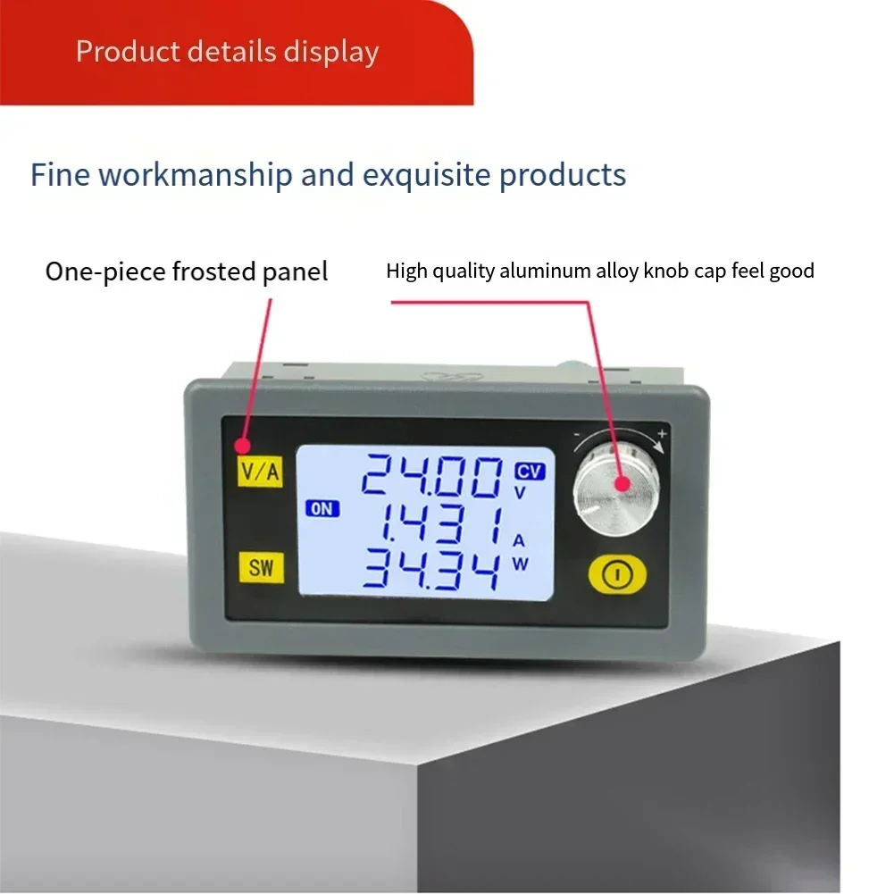 CNC DC Step-Up/Step-Down Voltage Regulator 35W 4A Converter Adjustable 0.6-30V Output And Full-Angle LCD Display For Golf Carts