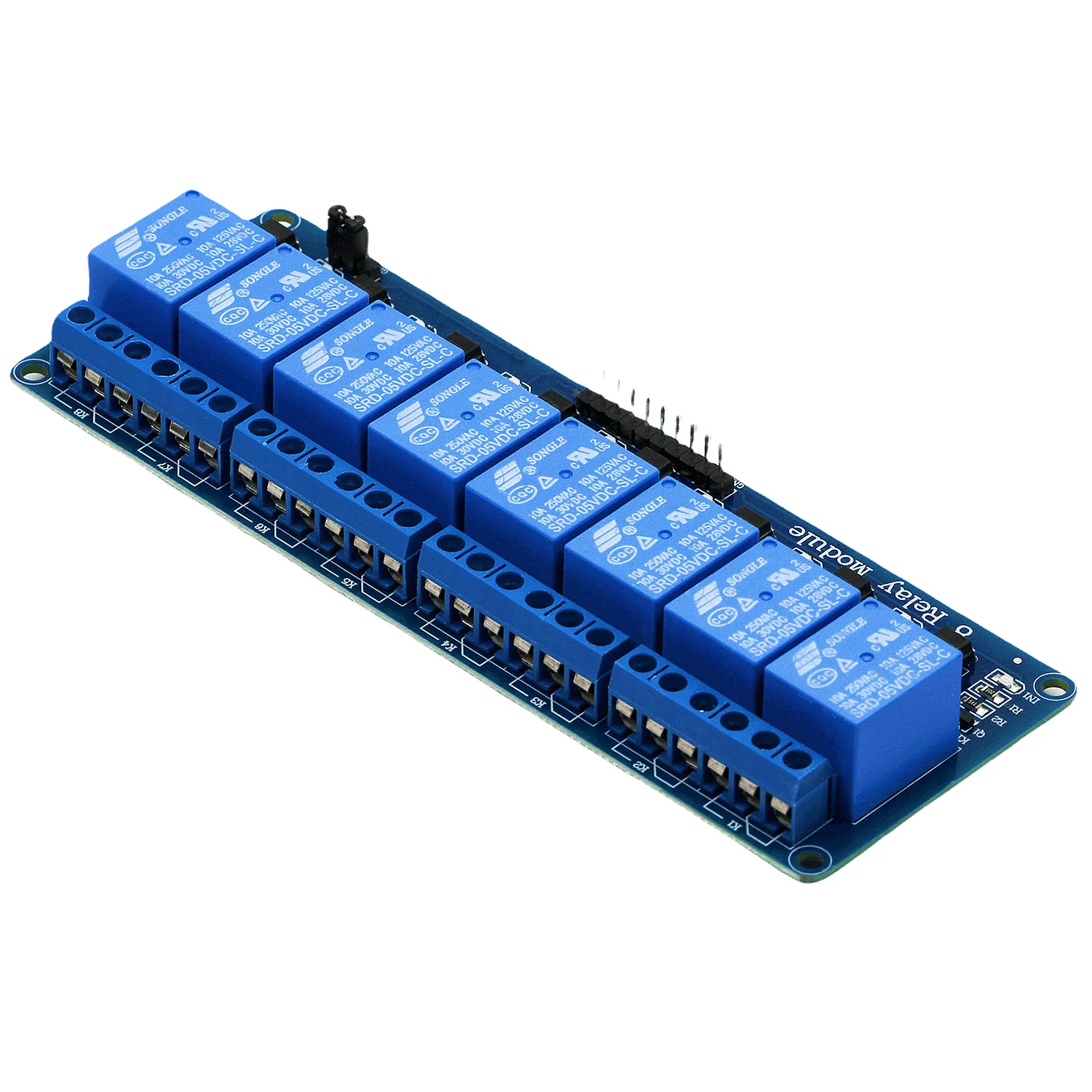 Modulo relè a 8 canali 5V 12V schermo della scheda Trigger di basso livello con uscita relè optoaccoppiatore per PIC AVR DSP ARM MCU Arduino