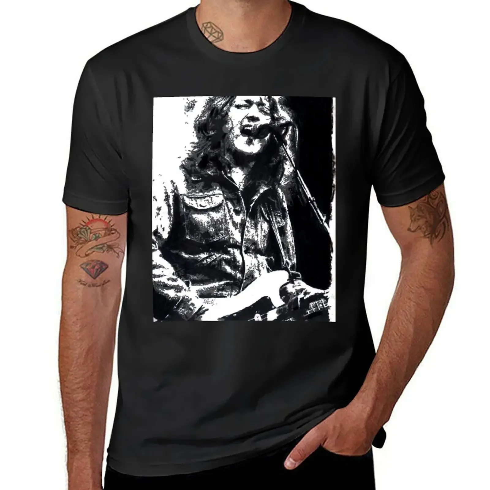 rory gallagher T-Shirt kawaii clothes Short sleeve tee plain anime t shirts mens funny t shirts