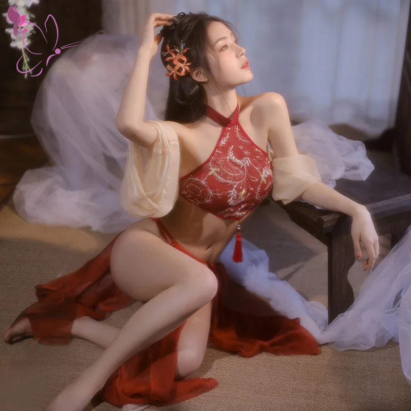 

Antique Style Hanfu Sexy Erotic Lingerie Pure Desire Passion Charm Pajamas Sex Toys Women Porn Sexy Costume