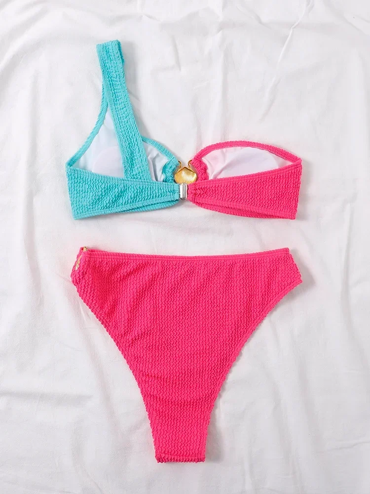 ZRTAK Sexy Swimwear Women Bathing Suit Metal Ring Bikini Female Quality Swimsuit Fashion Black Bikini Set Summer Beachwear