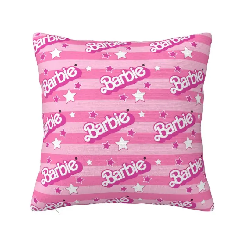 Custom Barbies Doll Cushion Covers Soft Cute Throw Pillow