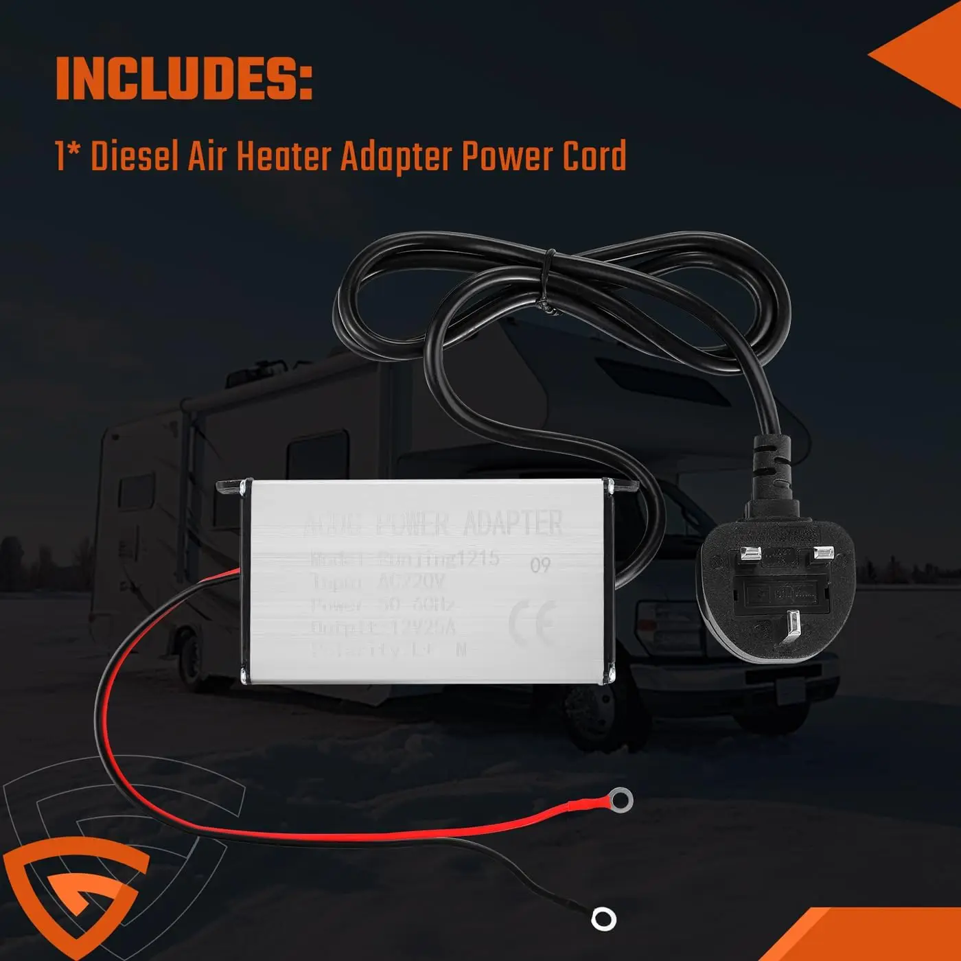 الاتحاد الأوروبي/المملكة المتحدة التوصيل محول طاقة 230 فولت إلى 12 فولت محول لسخان الهواء الديزل ل 5KW 8KW مناسبة للمنافذ الكهربائية المنزلية #3