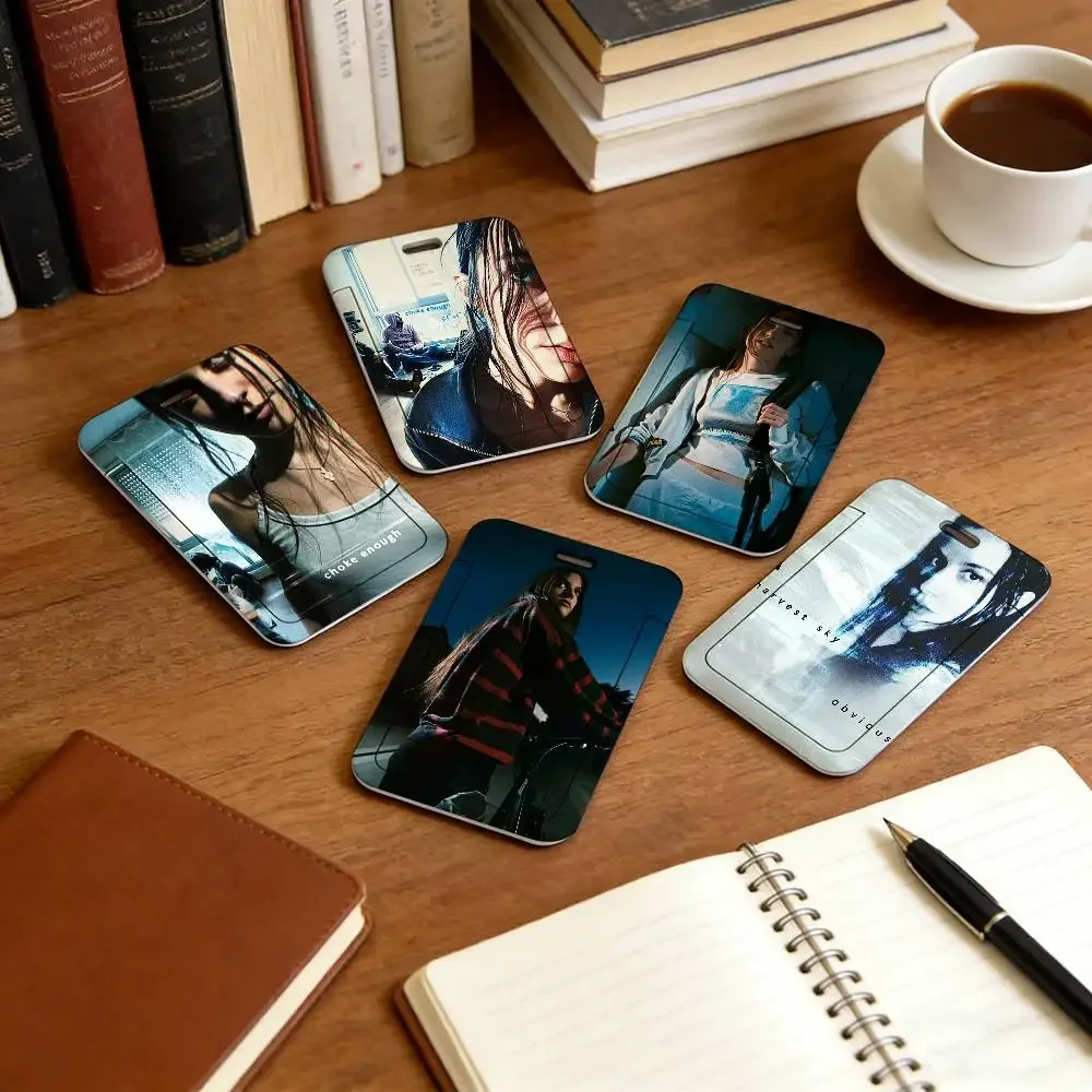 Singer Oklou Choke Enough Lanyard Pull Back Clip Holder and Card Holder Rotating Back ID Card Family Gift