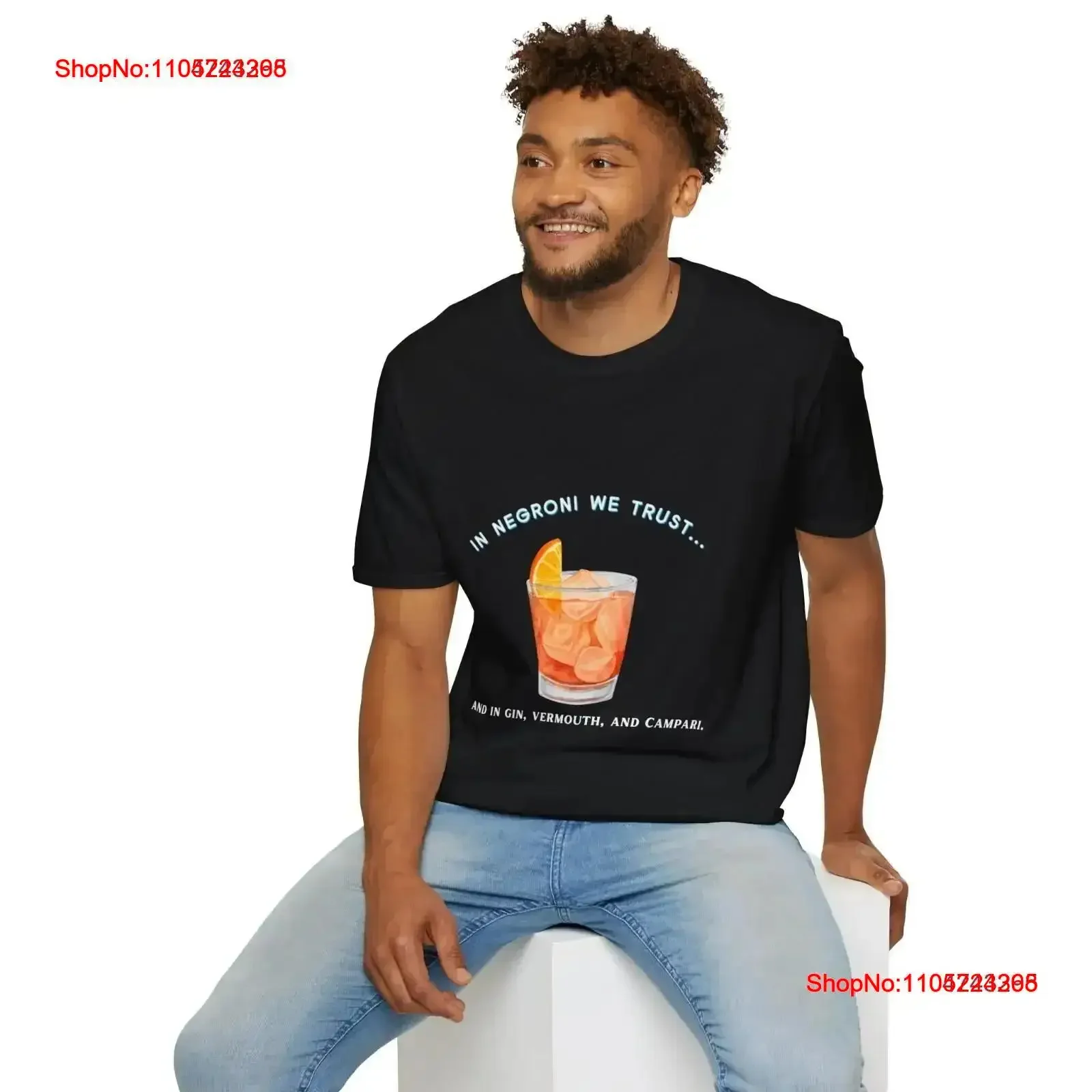 Negroni cocktail In we trust funny bartending T Shirt vintage Washed Stretched Stylish designer clothes homme streetwear
