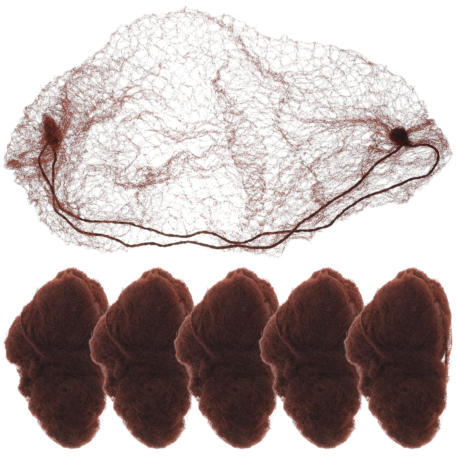 

50pcs Invisible Elastic Hair Nets Mesh Hairnet for Wigs Weaving Dancing Sports Soft Styling