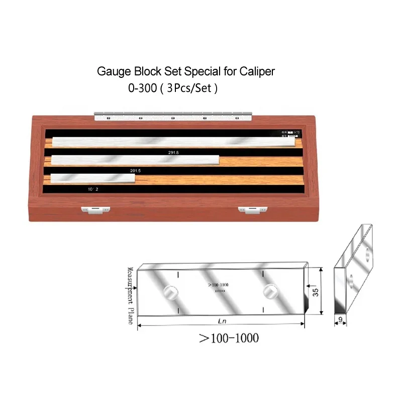 Block Set Special For Caliper 5 Pcs 8Pcs 10 Pcs 12 Pcs Gauge Parallel Tungsten Steel Slip Gauge Set