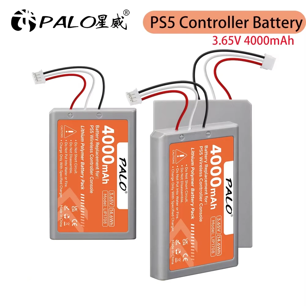 

PS5 Controller Battery for Sony 4000mAh Playstation 5 LIP1708 DualSense Batteries PS 5 Game Wireless Controller CFI-ZCT1J CFI-Z