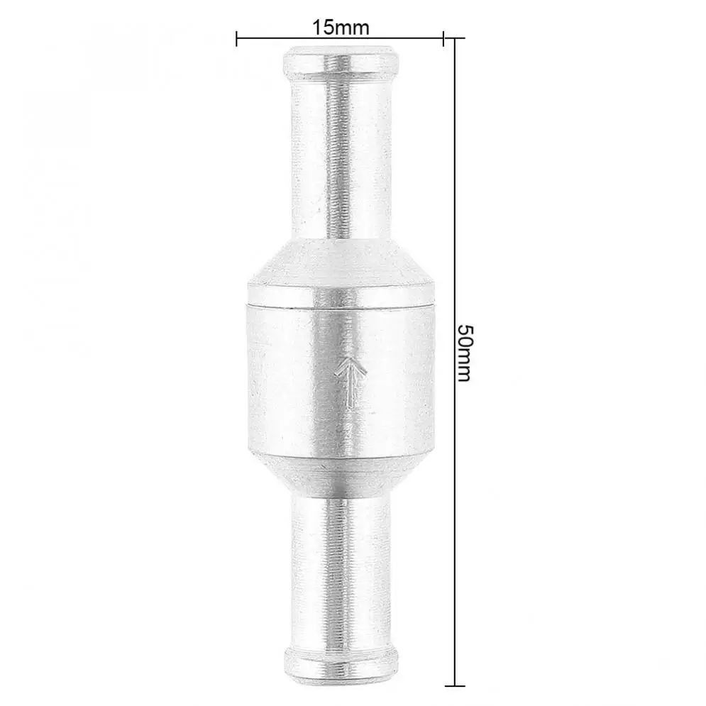 6/8/10/12MM Single-Way Non-return Check Valve Aluminum Alloy Air Fuel Oil Check Valve for Fuel / Water /Marine Car Ship Airplane