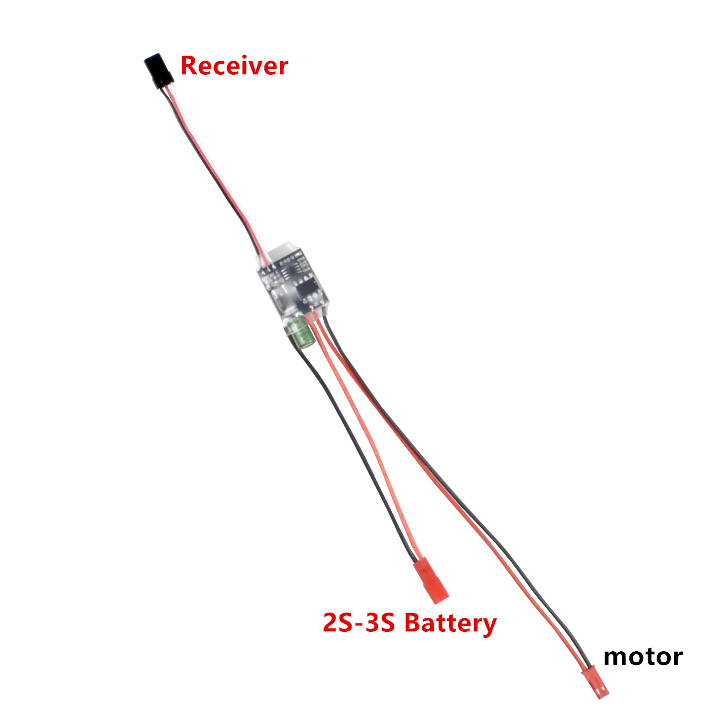 7A Dual Way Bidirectional ESC Speed Controller 2S-3S Lithium Battery Brushed Motor ESC RC Boat Car Tank Spare Parts