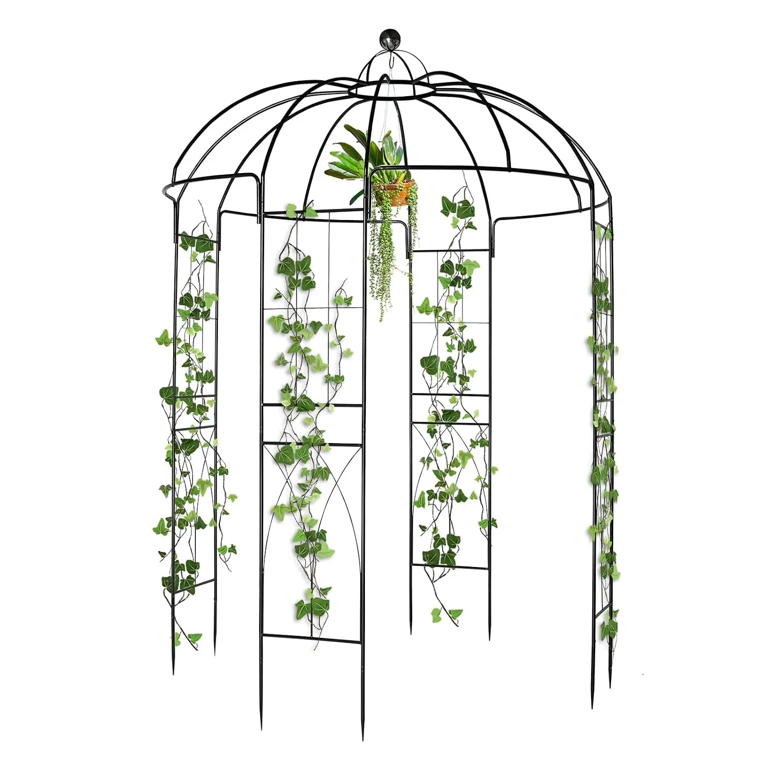 9ftx6.8ft Metal Birdcage Garden Arch Arbor, Customized