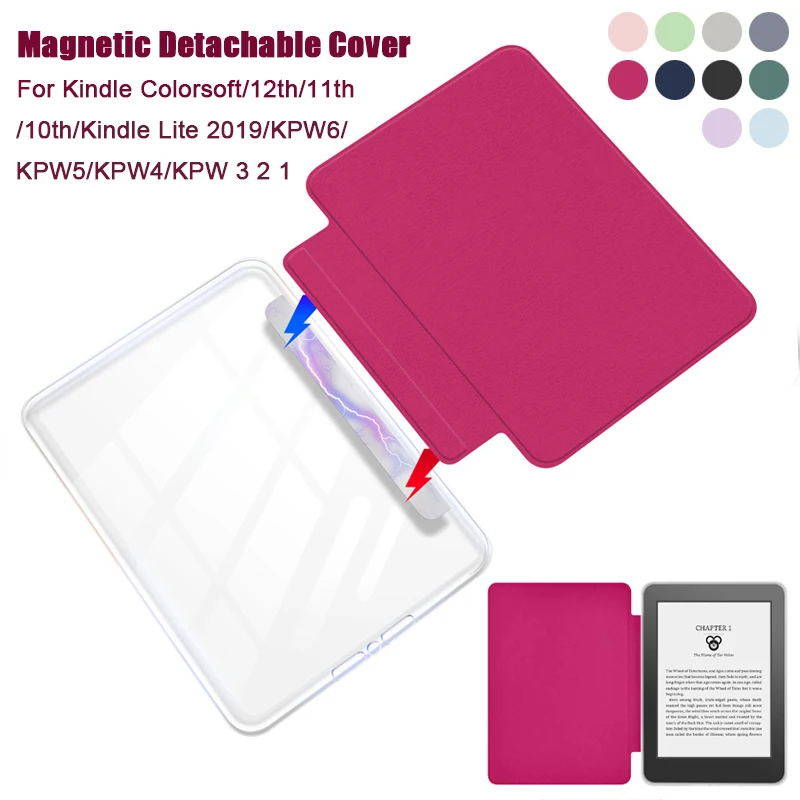 Detachable Case For Kindle Colorsoft Paperwhite 6 12th 11th 10th 8th Generation Cover for Kindle Paperwhite 5 4 3 2 1 Case Funda