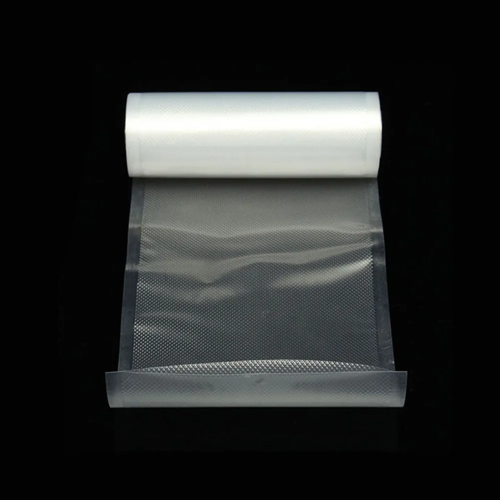 20x500cm Embossed Vacuum Sealer Bag Heavy Duty Food Storage Bags for Vegetables Meat Seafood Collector Documents Silver