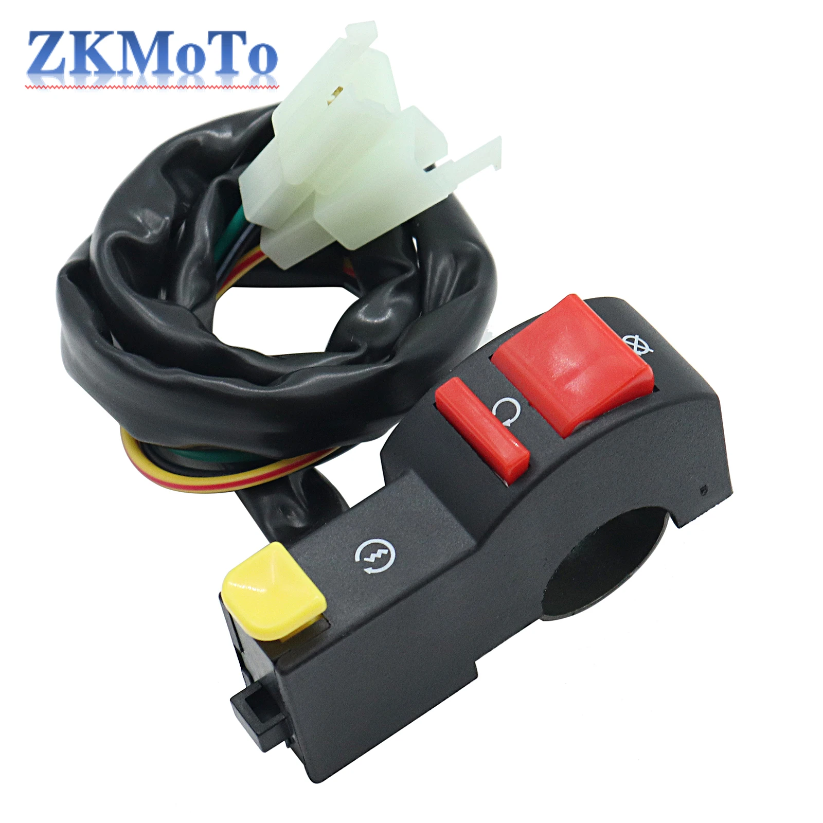 1 Pcs Moto Electric Start Stop on Off Button Kill Handlebar Switch for Motorcycle Dirt Atv Quad Bike Fit 7/8\