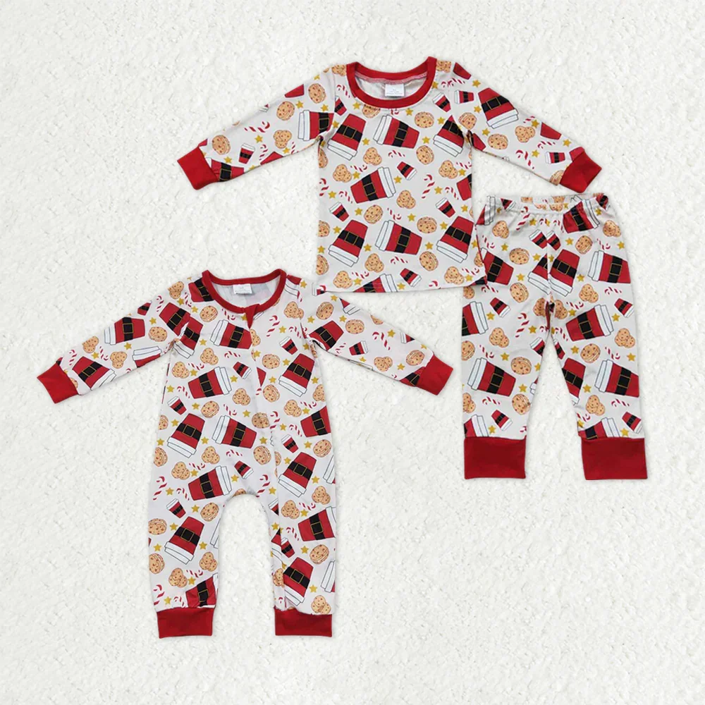 

z917-16 BLP0242 Wholesale kids clothes boys Christmas Santa Claus Long Sleeve Pants Set Summer Boutique baby boy clothes