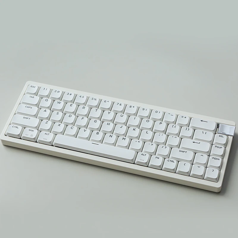 Keydous AJ68 لوحة المفاتيح الميكانيكية مفتاح منخفض المستوى مخصص قابل للتبديل السريع 68 مفتاح 65% تخطيط الويب سائق BT 2.4G لاسلكي
