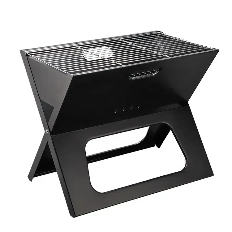 Charcoal BBQ Cooking Grill Folding Portable Stove for Outdoor Barbecues Camping Traveling Picnics Garden Beach