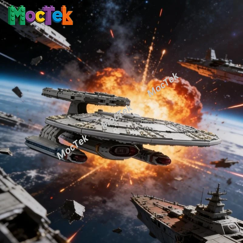 

Конструктор MOC: Космический корабль класса Nebula, тип Са́лтер, коллекционный набор для демонстрации