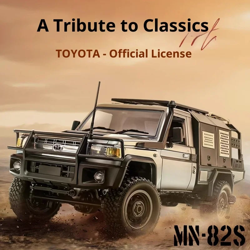 

New MN82S Realistic Four-Wheel Drive RC Remote Control Car: Climbing Model Toy for Boys - Full-Proportion Off-Road Vehicle