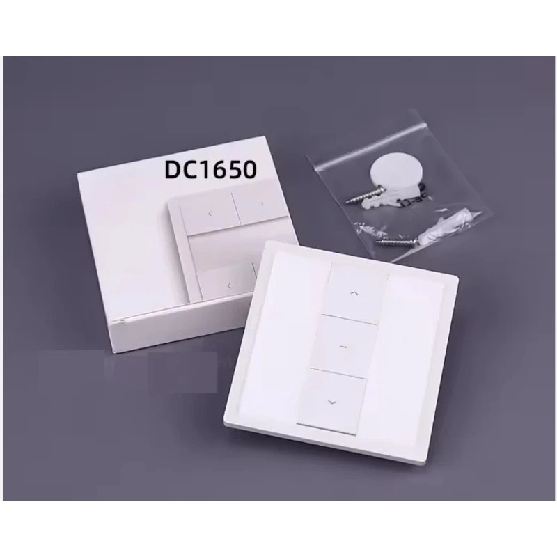 DC1650 DC651 DC1653 1/2/15 Channel Wireless Wall Emitter Remote Control Transmitter for Electric Curtain Motor