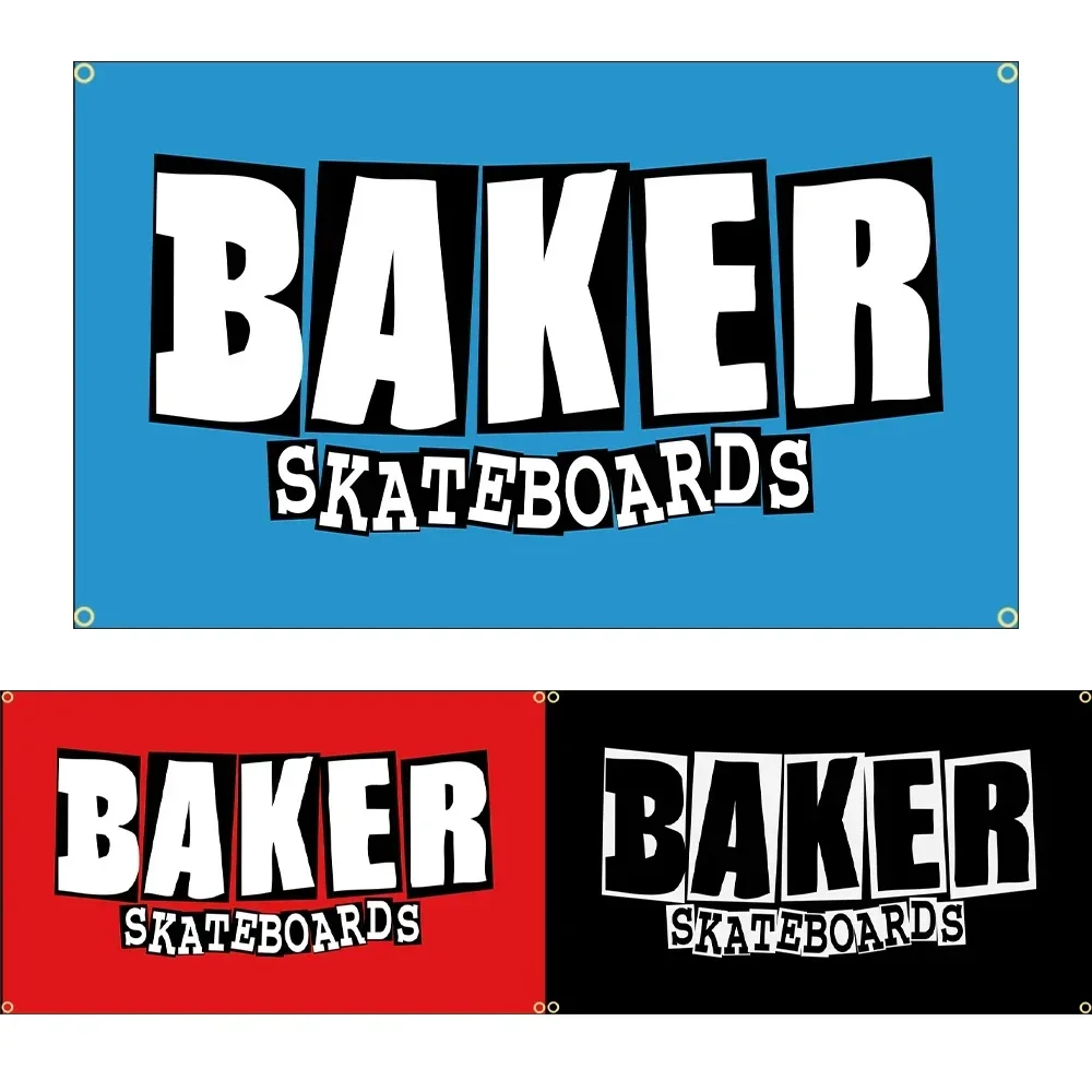 90x150 سنتيمتر الخبازين ألواح التزلج العلم البوليستر المطبوعة راية للديكور #1