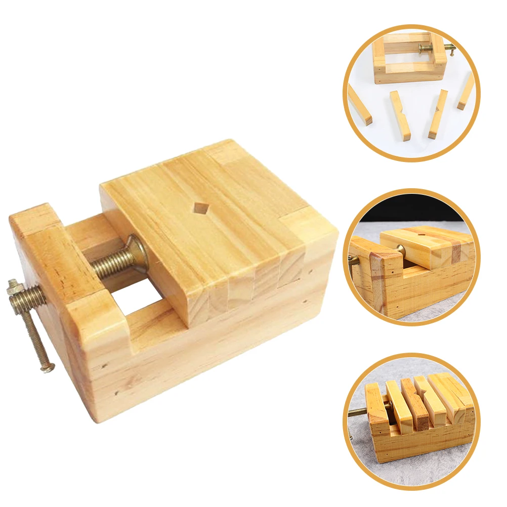 

Professional Woodworking Vise Seal Carving Bed Stone Engraved Tool Handcraft Clamp Durable Wooden Fixture Bench Use