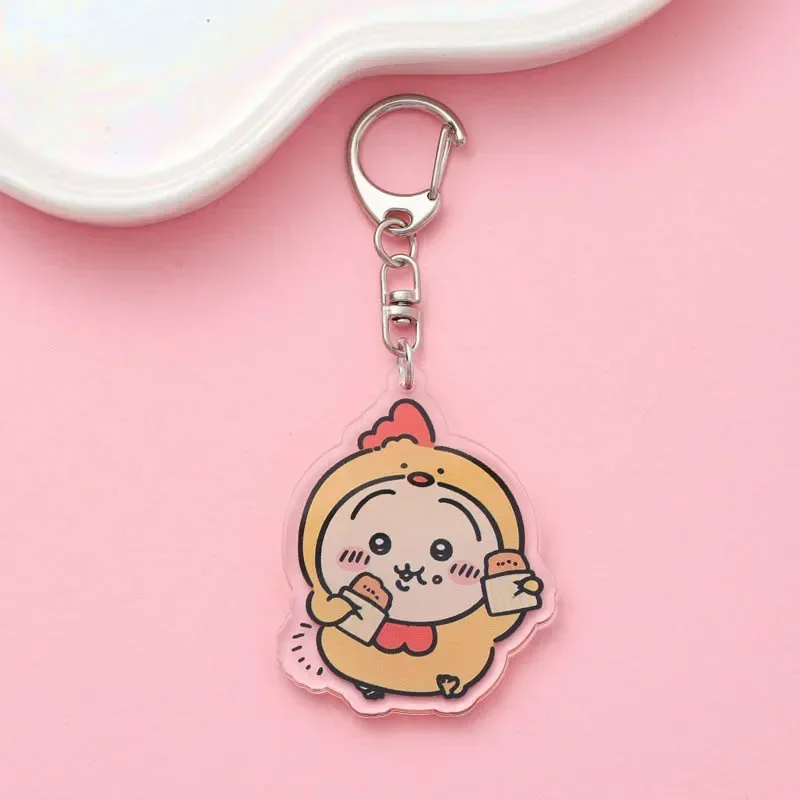 Anime Acrylic keychain accessaries Cartoon Car Bag Pendant Gift Cute Creative Schoolbag Charm Funny Friends Fans Gifts Keyring