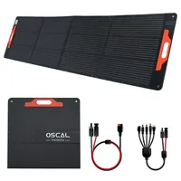 Oscal PM200 Pro 200W Foldable Solar Panel, 23% High Conversion Efficiency, IP67 Waterproof Level, Foldable & Portable