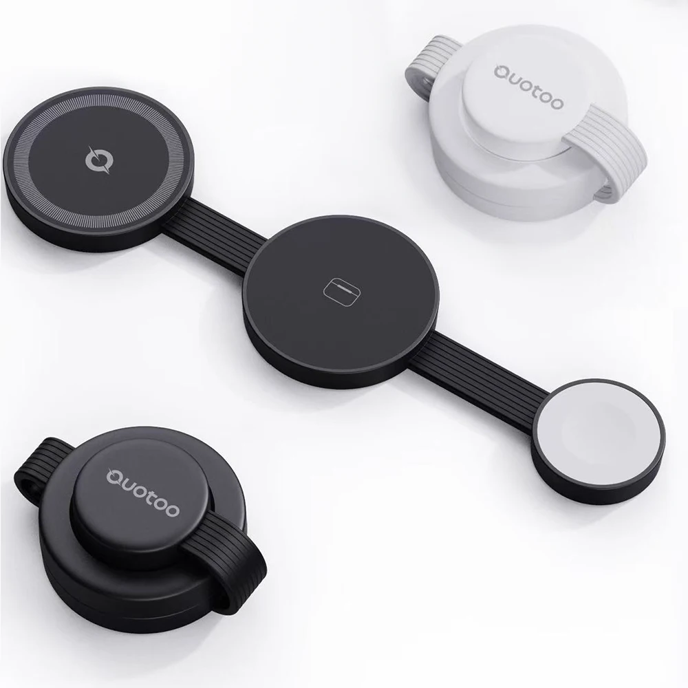 

Travel Desktop Folding 3-in-1 Magnetic Wireless Charger Is Foldable And Suitable For Wireless Charging Of Apple Mobile Phones
