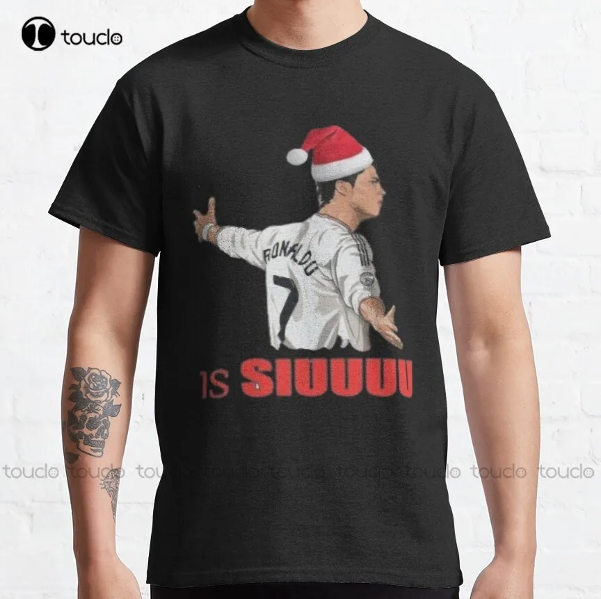 All I Want For Christmass Is Siuuuuu Classic T-Shirt Halloween Shirts Custom Aldult Teen Unisex Digital Printing Tee Shirts