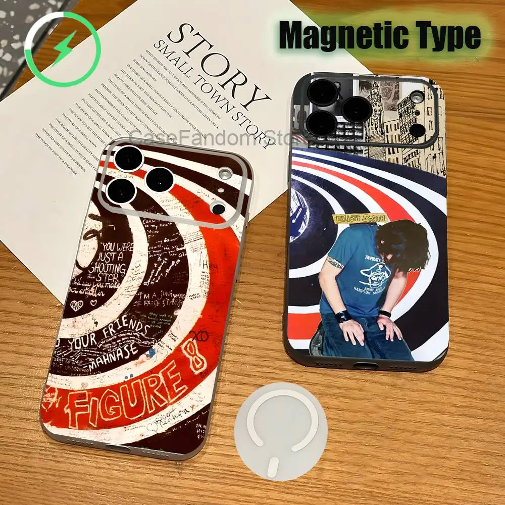 

Elliott Smith Figure 8 Shockproof Transparent White Phone Case For iPhone 17,16,15,14,13,12,Pro,Max Magnetic Wireless Charging