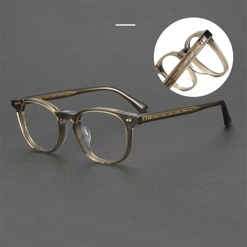 

Japanese Vintage Acetate Square Optical Glasses Frame Men Handmade Full Rim Eyeglasses Women Luxury Brand Myopia Reading Eyewear